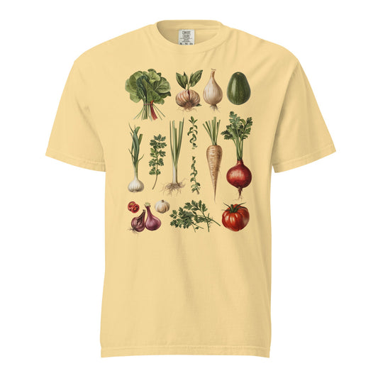 Vegetables Unisex Garment - Dyed Heavyweight T - shirt - Graphic Punks