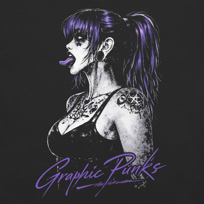 Violet Kiss Garment - Dyed Heavyweight T-shirt - Graphic Punks