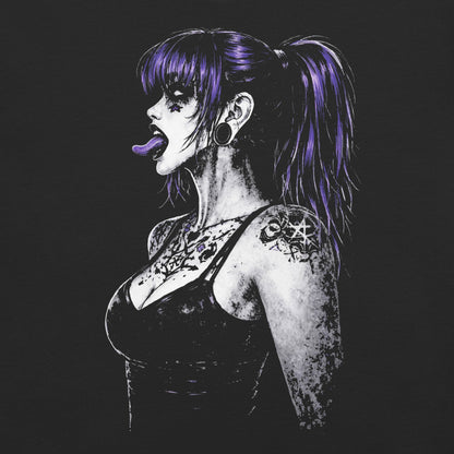 Violet Kiss Garment - Dyed Heavyweight T-shirt - Graphic Punks