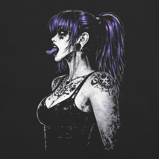 Violet Kiss Garment - Dyed Heavyweight T-shirt - Graphic Punks