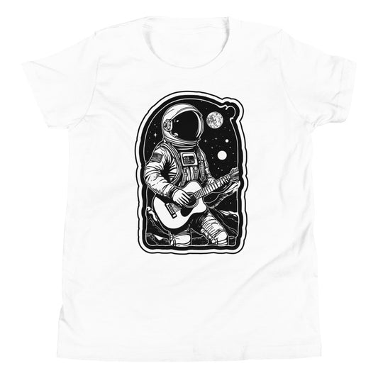 Astronaut With Guitar Youth Short Sleeve Tee