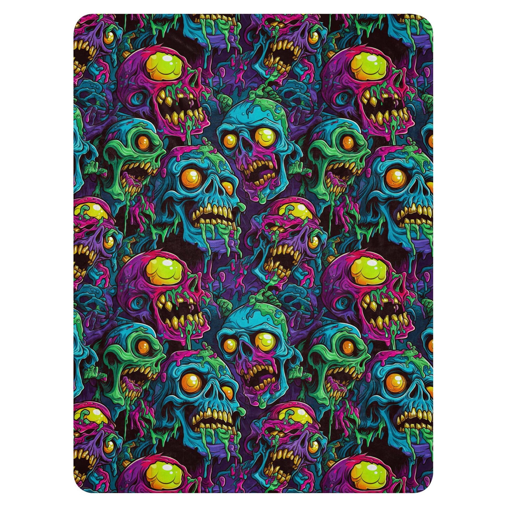 Zombie 60″×80″ Sherpa Blanket - Graphic Punks