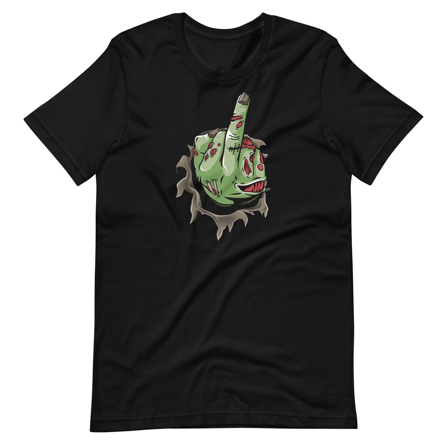 Zombie Middle Finger Unisex t - shirt - Graphic Punks